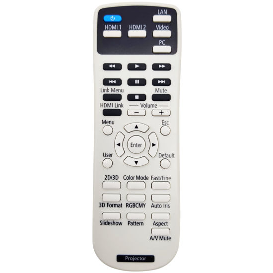 Picture of Leankle Remote Controller 1602805 for Epson Projectors EH-TW5100, EH-TW5200, H561A, H561B, H561C, H562A, H562B, Home Cinema 2000, Home Cinema 2030