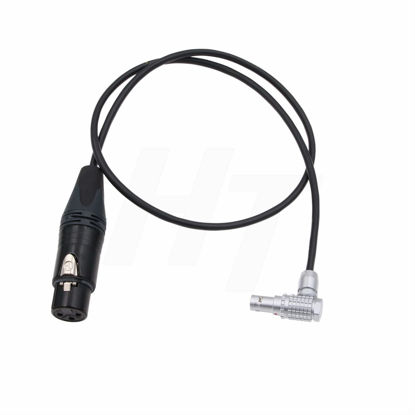 Picture of HangTon Audio Cable for ARRI Alexa 35 and Mini LF Camera Microphone Recorder XLR 3 Pin to Right Angle 6 Pin 60cm