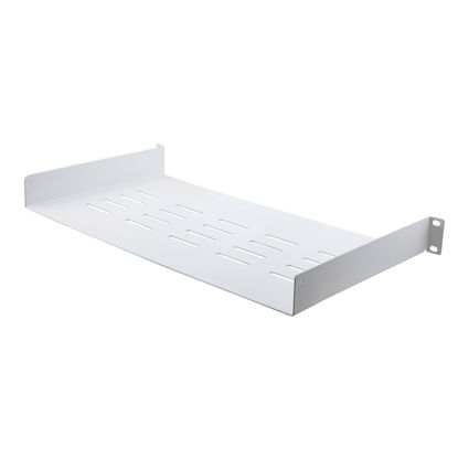 Picture of NavePoint 1U Rack Shelf for Server Rack Network Cabinets - Cantilever Rack Mount Shelf 10" Deep, White, Pre-Assembled - Compatible with 19 Inch Standard Equipment