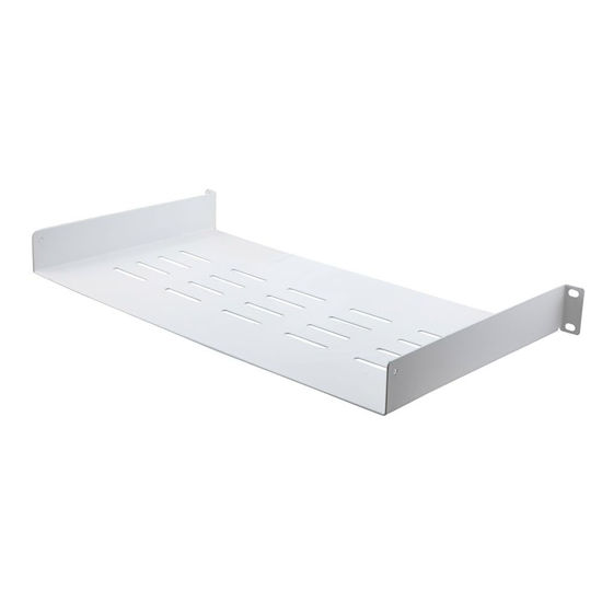 Picture of NavePoint 1U Rack Shelf for Server Rack Network Cabinets - Cantilever Rack Mount Shelf 10" Deep, White, Pre-Assembled - Compatible with 19 Inch Standard Equipment