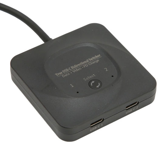 Picture of USB C Switch, Bi Direction 2 in 1 Out 8K@60Hz 10Gbps Data Transfer Type C Switcher, PD 100W Fast Charging USB C Splitter Converter with Power Indicator for 2 Computers