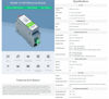 Picture of Rail-Mount Serial Server, RS485 to WIFI, RS485 to Ethernet, Ethernet to WIFI Converter Module,Modbus MQTT Gateway MultiTransparent Transmission Mode HTTPD/MQTT Host/Webpage/Serial Configuration