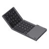 Picture of EBTOOLS Portable Bluetooth Keyboard, USB Wired/Bluetooth 3.0 Dual‑Mode Foldable Keyboard with TouchPad, Suitable for iOS/Windows/Android Systems(Black)