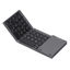 Picture of EBTOOLS Portable Bluetooth Keyboard, USB Wired/Bluetooth 3.0 Dual‑Mode Foldable Keyboard with TouchPad, Suitable for iOS/Windows/Android Systems(Black)