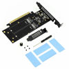 Picture of JEYI iHyper M.2 PCIE4.0 X16 to 4X NVME Adapter Card PCIE4.0 GEN4 X16 to 4X NVME RAID Card PCI-E VROC Card