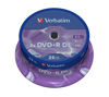 Picture of Verbatim 43757 DVD+R 8X DL Matt Silver 25 Pack