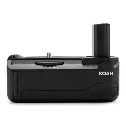 Picture of KOAH Battery Grip for Sony A6000 and A6300, For Extended Power and Shooting, Supports Horizontal and Vertical Shooting, Requires NP-FW50 li-ion Batteries (not included)