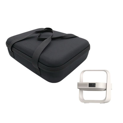Picture of rokeblau Hard Carrying Storage Case For XGIMI Elfin Flip 2024 New Projector & Multi-Angle Projector Stand, Waterproof, Shock-proof with Separate Space (black hard case)