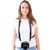 Picture of Camstrap Voyager - Ultra-Light Hands-Free Camera and Binocular Strap Compatible with Canon, Nikon, Sony and DSLR SLR Cameras-Black, Ideal for Travel, Hiking, Walking, and Outdoor Sports