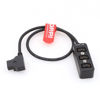 Picture of DRRI 3 Port P-tap to Dtap Metal Power Distribution Box with 1/4" Thread for ARRI Red Tilta Handle BMPCC 4K 6K (Black)
