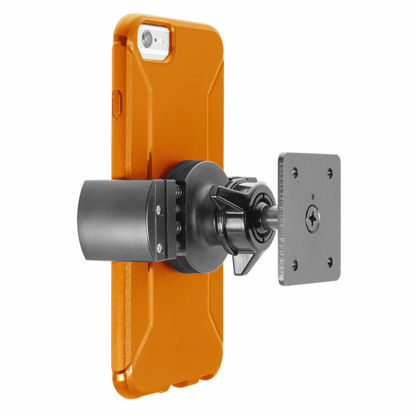 Picture of iBOLT Moto-Vise XL AMPS Heavy Duty Metal Drill Base AMPS Mount for Smartphones, Midsize Tablets from 2.75 inches to 5 inches Wide- Great for Trucks, Wall mounting, Commercial Vehicles