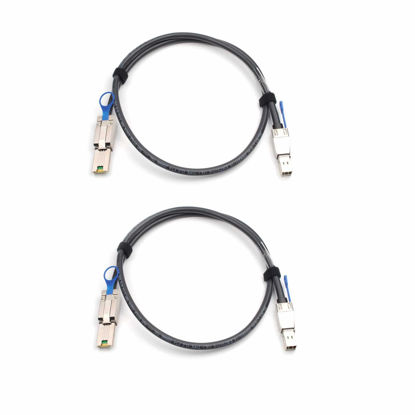 Picture of Heretom 2PCS External HD Mini SAS SFF-8644 to SFF-8088 1m 3.3FT Cable