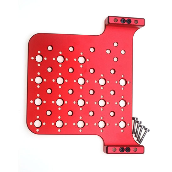 Picture of SZJELEN 3 Side Extension Bracket Camera Shoe Mount for ARRI Alexa Mini Expansion Side Panel (Red)