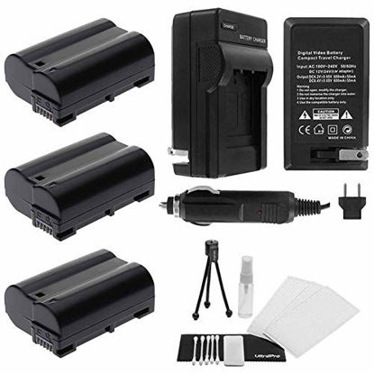 Picture of 3-Pack EN-EL15C / EN-EL15 High-Capacity Replacement Batteries with Rapid Travel Charger for Select Nikon Digital Cameras