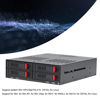 Picture of ASHATA 4 Bay HDD Cage, Chassis 5.25in Drive Tray 4 Bay HDD Enclosure, 2.5in SATA HDD Mobile Rack Compatible 9.5mm 12.5mm Thick Bottom Hard Drives SSDs