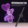 Picture of 3D Hologram Fan,16.5 Inch 3D Hologram Projector Advertising Display, Holographic 2000x224 3D Projector with 224 LED Light Beads, for Halloween Business Store