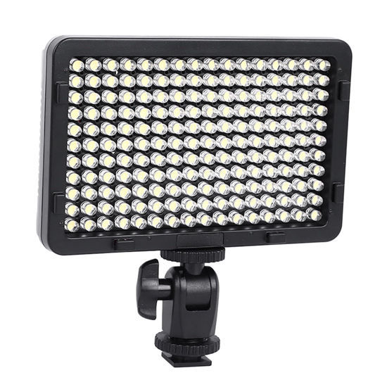 Picture of 176 LED Video Light on Camera, Mini Rechargeable 176 LED Photography Lighting Fill Lamp, Portable on Camera Photo Light Panel for DSLR Camera Camcorder with Battery