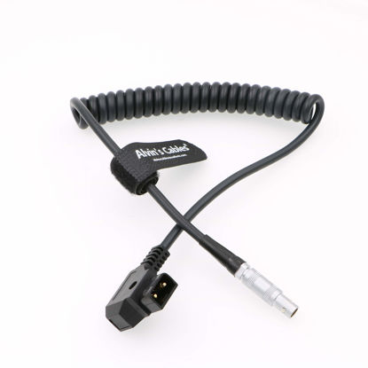 Picture of Alvin's Cables 4 Pin FFA 0S 304 to D Tap Coiled Power Cable for Z Cam E2 Camera