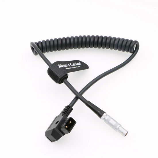 Picture of Alvin's Cables 4 Pin FFA 0S 304 to D Tap Coiled Power Cable for Z Cam E2 Camera
