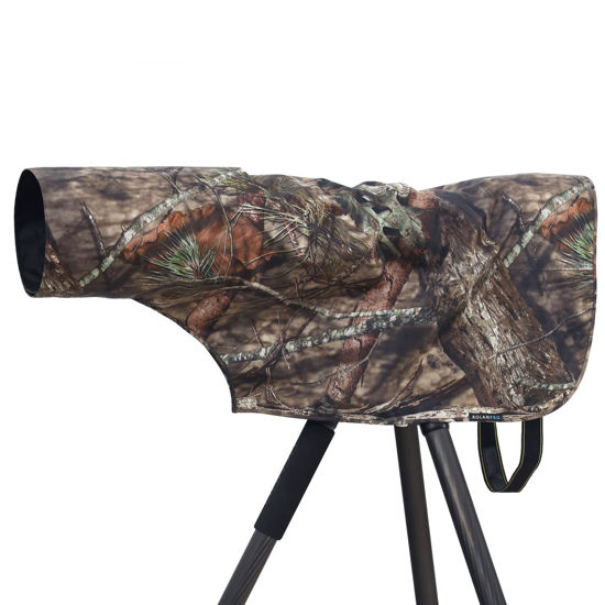 Picture of ROLANPRO Waterproof Telephoto Lens Rain Cover for Sigma 60-600/150-600 Sports,for Canon EF/Nikon AF-S 200-400mm etc- M Size Length is 70cm #Brown Jungle