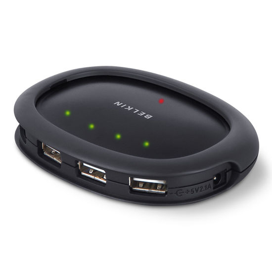 Picture of Belkin Hi-Speed Stackable USB 2.0 Hub with 4 Ports (F5U234v1)