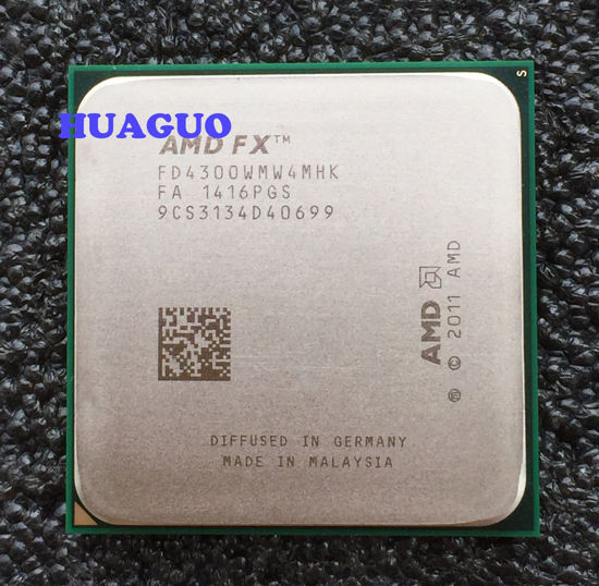 Picture of AMD FX-Series FX-4300 3.8 GHz 4 MB Cache Quad-Core CPU Processor FD4300WMW4MHK Socket AM3+