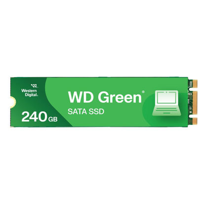 Picture of Western Digital 240GB WD Green SATA Internal Solid State Drive SSD - SATA III 6 Gb/s, M.2 2280, Up to 545 MB/s - WDS240G3G0B