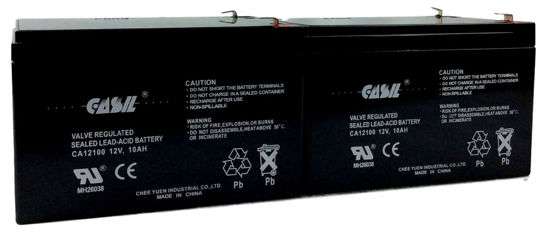 Picture of Casil 12V 10Ah Replacement Battery Compatible with APC Smart-UPS SMT1000, SMC1500, SMT1000C, SMT1000US, SU1000, SU1000BX120, SUA1000US, SUA1000 2 Pack