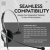 Picture of INNOTALK Telephone Headset Headphone for Cisco 8811 8841 8851 8861 8865 8941 8945 8961 and More - Call Center Noise Cancel Mic Office Desk Phone Headset