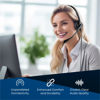 Picture of VoicePro 30 Professional Home Office and Call Center USB and 3.5mm Headset with Noise Canceling Microphone, HD Speakers and in Line Call Controls with Mute, Compatible with All UC Voice Platforms.