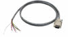 Picture of Custom Cable Connection 6 Foot DB9 Male to Blunt End RS232 Extension Serial Cable - 24 AWG with Grey PVC Jacket - Made in USA
