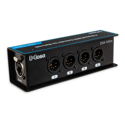 Picture of Hosa DNX-545M DMX Extender - 5-pin XLR Male to Ethernet/RJ45/Cat 5e, Cat 6, or Above