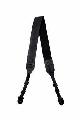 Picture of TETHER's Black Leather Camera Strap for DSLR or SLR Camera, DSLR Camera Strap. Camera Accessories. Canon Camera Strap. Nikon Camera Strap (Black)