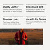Picture of TETHER Brown Leather Camera Strap for DSLR or SLR Camera, DSLR Camera Strap. Camera Accessories (Brown)