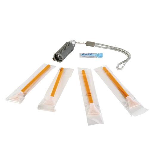 Picture of VisibleDust EZ SwabLight Kit with DHAP 1.6X (16mm) Orange Vswabs and Vdust Plus Liquid