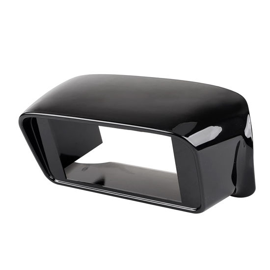 Picture of YDLMT Vivid/Gloss Black Motorcycle Radio Stereo Double DIN Adapter Compatible With 1998-2013 Harley Road Glide (ABS Plastic)