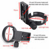 Picture of iShoot Tripod Mount Ring, All Metal Lens Collar Support Bracket for Sigma MC-11 Mount Converter Lens Adapter of Canon EF-E Mount, Diameter 61.5mm Lens Holder with Arca Swiss fit Quick Release Plate