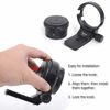 Picture of iShoot Tripod Mount Ring, All Metal Lens Collar Support Bracket for Sigma MC-11 Mount Converter Lens Adapter of Canon EF-E Mount, Diameter 61.5mm Lens Holder with Arca Swiss fit Quick Release Plate