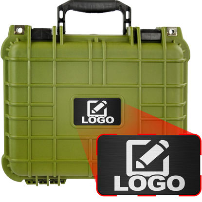 Picture of Eylar Protective Gear and Camera Hard Case Water & Shock Proof With Foam 13.37 inch 11.62 inch 6 inch OD Green