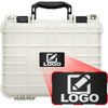 Picture of Eylar Protective Gear and Camera Hard Case with Custom Logo Plate, Waterproof & Shockproof w/Foam TSA Approved 13.37 Inch 11.62 Inch 6 Inch (White)