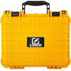 Picture of Eylar Protective Gear and Camera Hard Case with Custom Logo Plate, Waterproof & Shockproof w/Foam TSA Approved 13.37 Inch 11.62 Inch 6 Inch (Yellow)