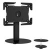 Picture of Mount-It! Universal Tablet Stand with Tilt, Anti-Theft Retail iPad POS Kiosk Stand, Fits Tablets from 9.7" to 13" Screen Size, 90° Rotation for Portrait and Horizontal Viewing, Durable Steel, Black