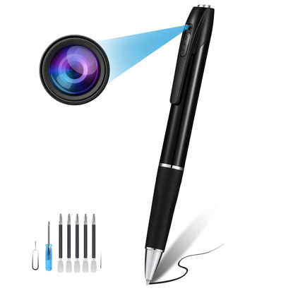 Picture of javiscam Spy Camera Pen, 32GB Hidden Camera, 1080P FHD Nanny Cam with 180 Minutes Working time, Body Camera for Classroom Learning and Home Security