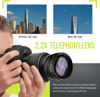 Picture of Deluxe Lens Kit for Canon EOS R100 R50 R10 with RF-S 18-45mm Kit Lens,Includes: 7pc 49mm Filter Set + 49mm Wide Angle and Telephoto Lens