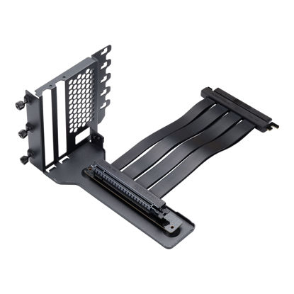 Picture of Phanteks (PH-VGPUKT4.0_03R Gen4 Vertical GPU Bracket, 220mm Flat Line PCI-E Gen4 x16 Riser Cable Kit (Black)