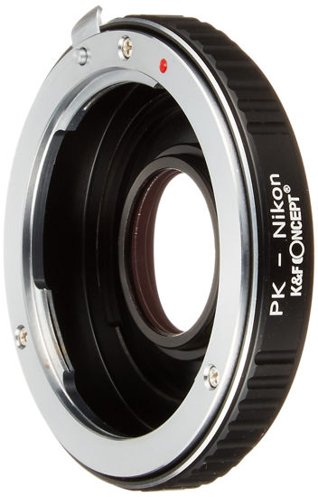 Picture of K&F Concept Adapter with Glass for Pentax K Mount Lens to Nikon F Camera as D300