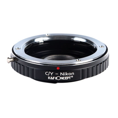 Picture of K&F Concept Adapter with Glass for Contax Yashica Mount Lens to Nikon F Camera as D300