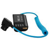 Picture of KONDOR BLUE | D-Tap to DMW-BLK22 Coiled Dummy Battery Cable for Lumix S5/GH5/GH6 | 20"-36", Ultra-Durable, & Nylon Braided with Reinforced Connectors | Blue