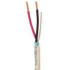 Picture of Custom Cable Connection 16 AWG 2 Conductor Stranded Shielded Plenum Cable White CL3P Jacket for Security/Alarm/Access Control/Sound - 100 Foot Roll in a bag
