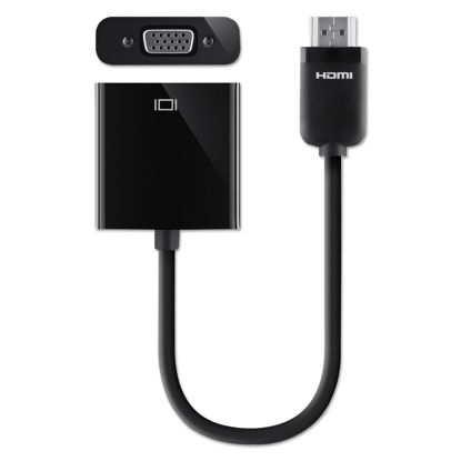 Picture of Belkin HDMI to VGA + 3.5mm Audio Adapter M/F 1080p 5 ft. Black BLKF2CD058